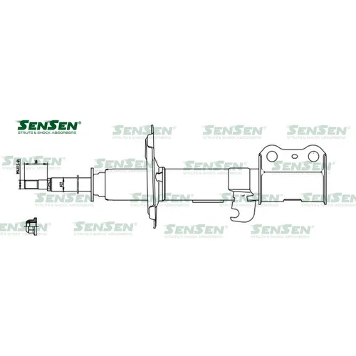 Аморт. перед. лев. газ Toyota Avensis Verso 01-09 SENSEN 42140605