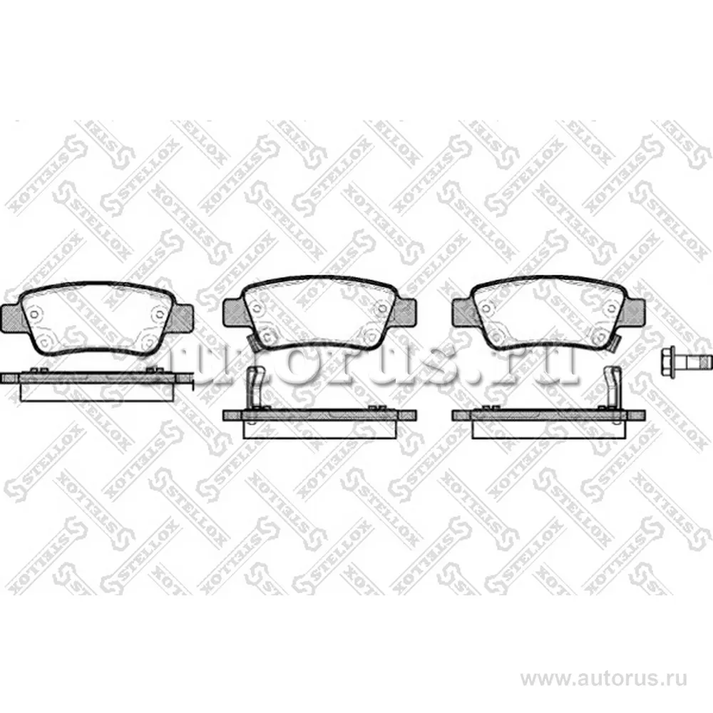 Колодки дисковые з. Honda CR-V 2.0/2.2D/2.4 06> STELLOX 001 082B-SX