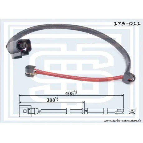 Датчик тормозной PORSCHE CAYENNE (955) передний STARKE 173011