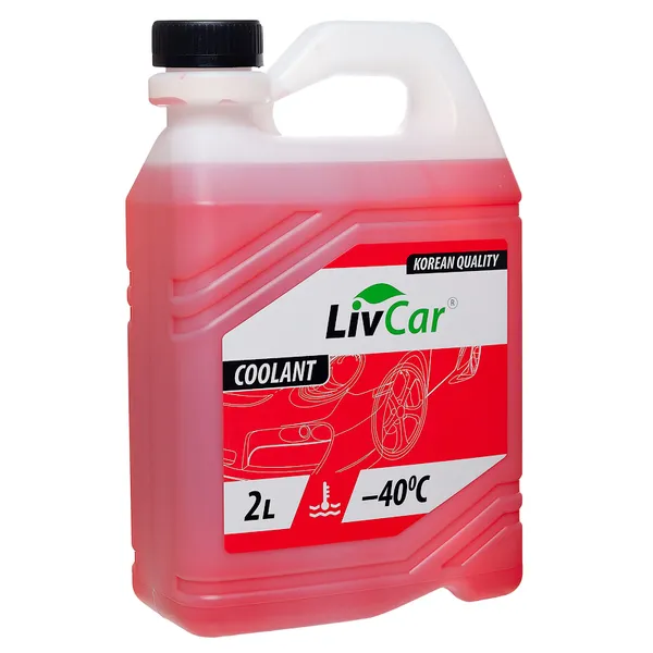Антифриз LIVCAR Coolant G11 готовый -40 красный 2 л LCA40-002R