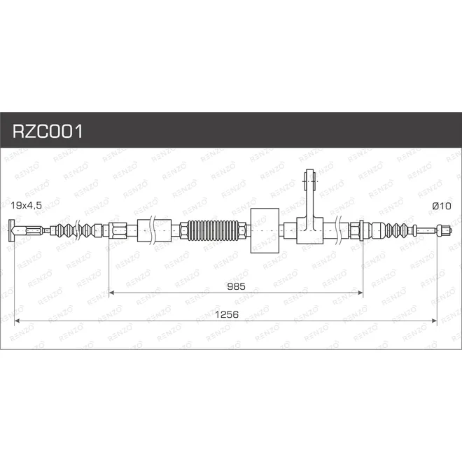 Тросы стояночного тормоза RENZO RZC001