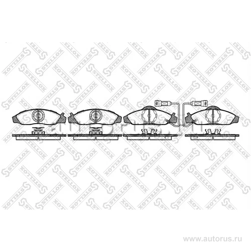 Колодки дисковые п. Ssangyong Musso/Korando STELLOX 635 002-SX