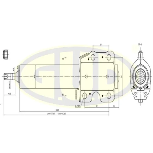 АМОРТИЗАТОР MER SPRINTER 2t-4t 96-06 ПЕР G.U.D GSA335810
