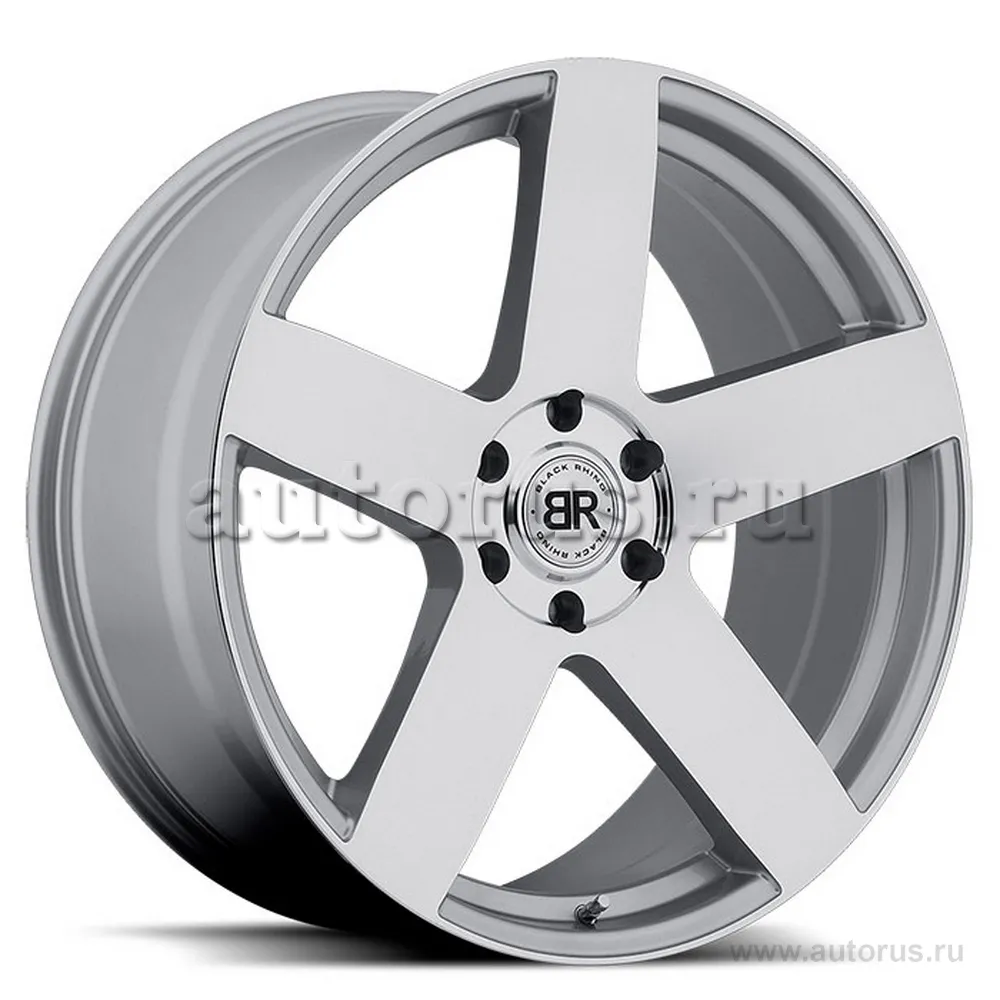 Диск литой R24 10J 5x150/110.1 ET30 BLACK RHINO Everest Silver Machine Cut Face 2410EVE305150S10