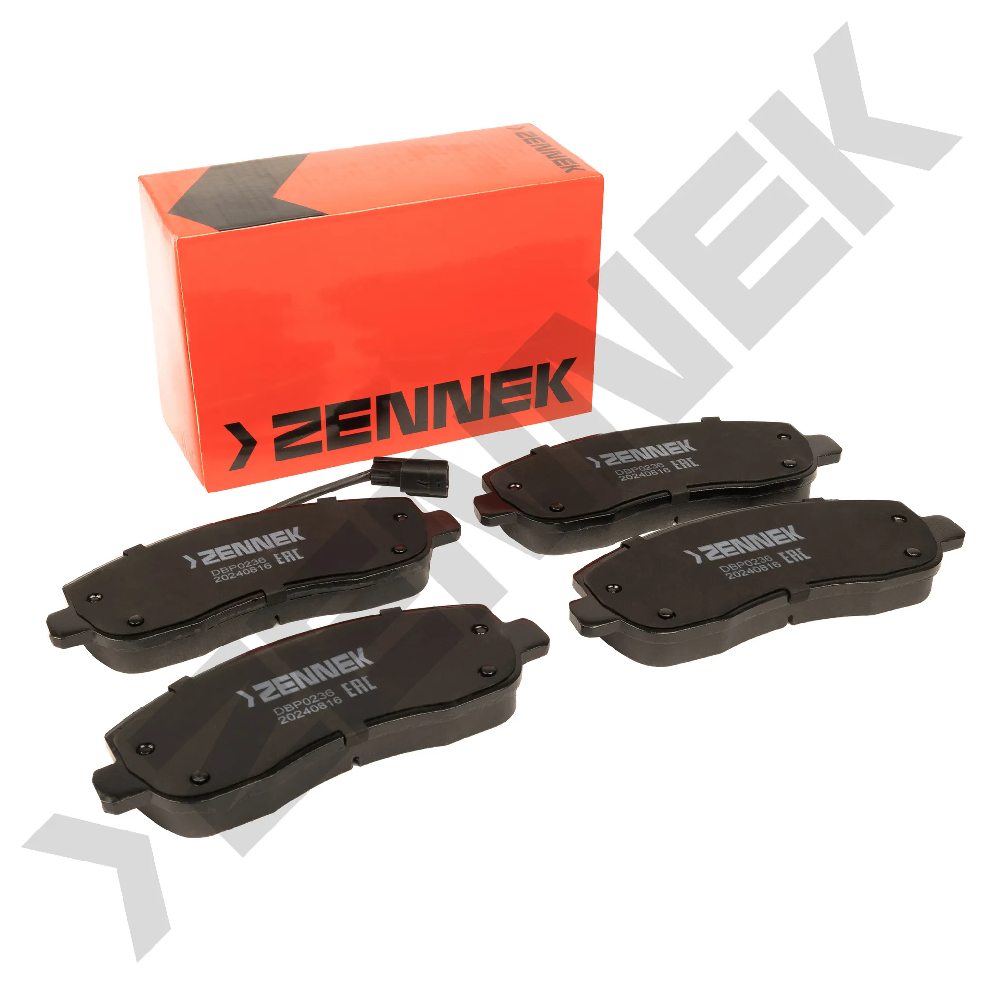Колодки тормозные дисковые передние RENAULT MASTER 10-, NISSAN INTERSTAR 21- ZENNEK DBP0236