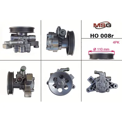 Насос гидроусилителя руля  восстановленный HONDA CR-V 1995-2002,HONDA Civic 1998-2003,HONDA HR-V 199 MSG HO008R