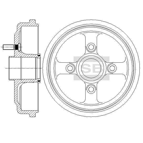 Диск тормозной DAEWOO CHEVROLET KALOS 05- R SANGSIN BRAKE SD3046