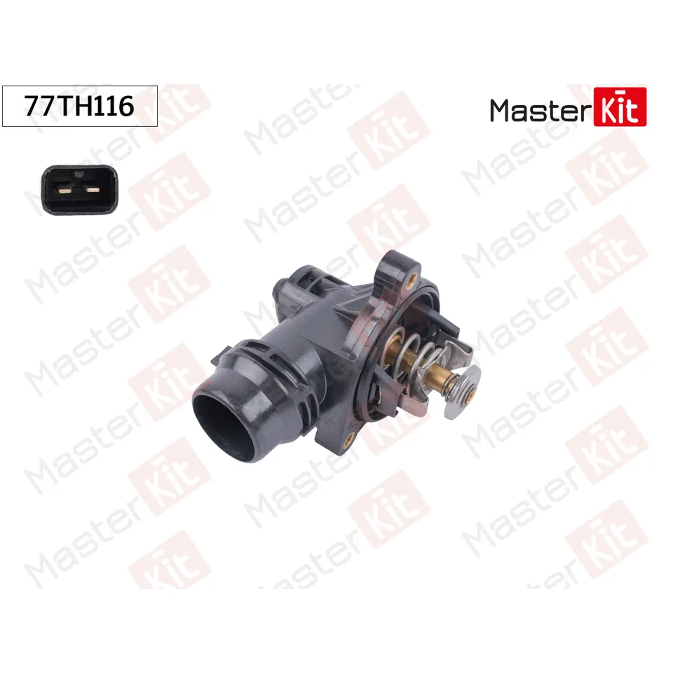 Термостат BMW 1 E81/E87 (04-)/3 E46 (98-)/3 E90 (05-)/X3 E83 (04-) 105C MASTERKIT 77TH116