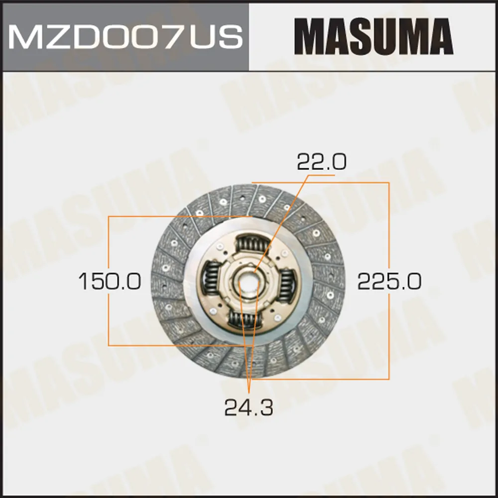 ДИСК СЦЕПЛЕНИЯ MASUMA MZD007US