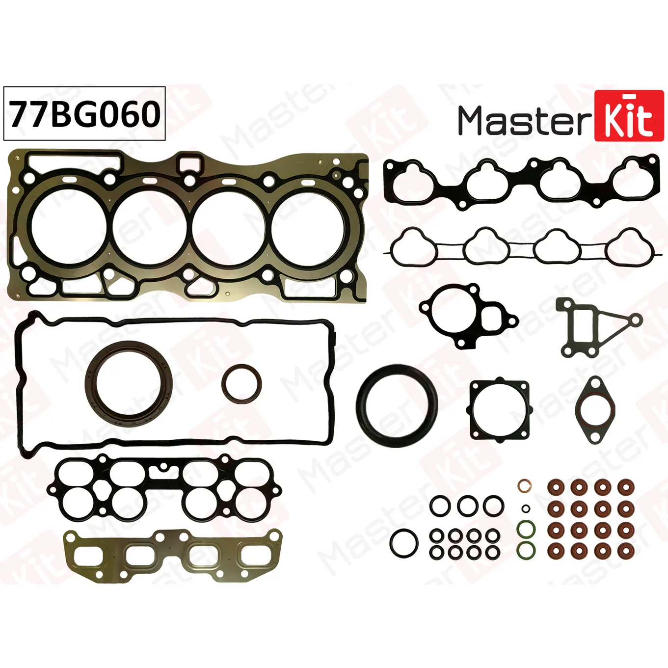 Полный комплект прокладок ДВС Nissan X-TRAIL(T30) (QR20DE) 01-13 MASTERKIT 77BG060