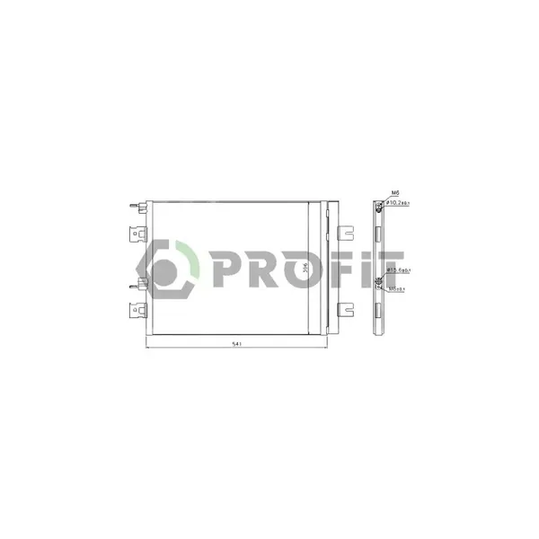 Радиатор кондиционера_RENAULT LOGAN 04-. SANDERO 09-. DUSTER 10-, шт PR1901C3