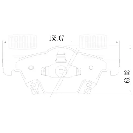 Колодки торм. для а/м Honda Civic IX (12-) диск. перед. (PF 4228) TRIALLI PF 4228