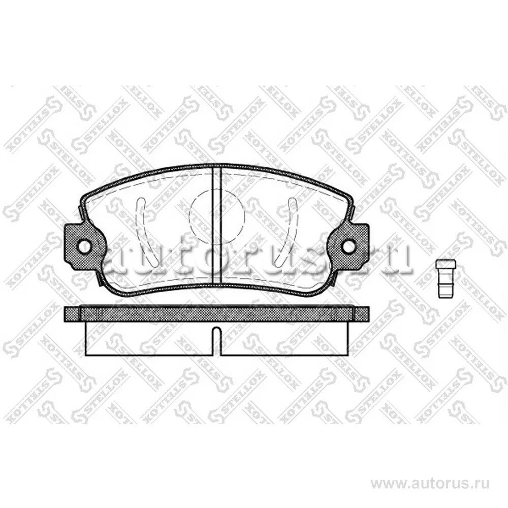 Колодки дисковые п. Fiat Panda/Regata/Ritmo/Uno 1.0- STELLOX 383 002-SX