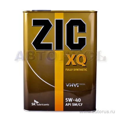 Масло моторное ZIC XQ 5W-40 синтетическое 4 л 167006