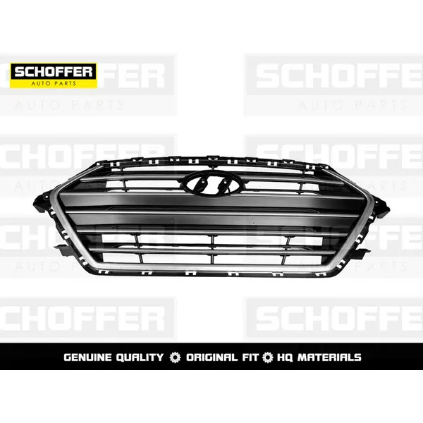 Решетка радиатора серебрянная Hyundai Elantra 15-18 SCHOFFER SHF02711