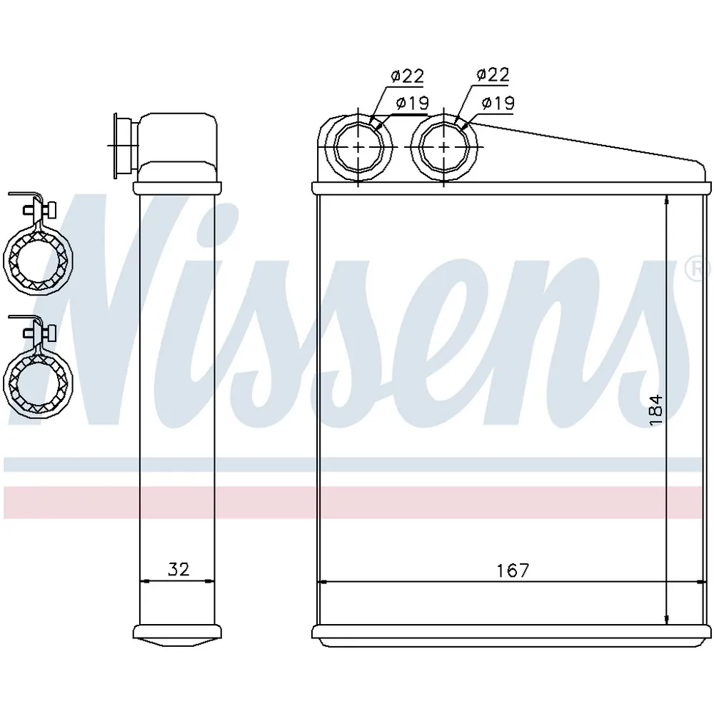 Радиатор печки NISSENS 72047