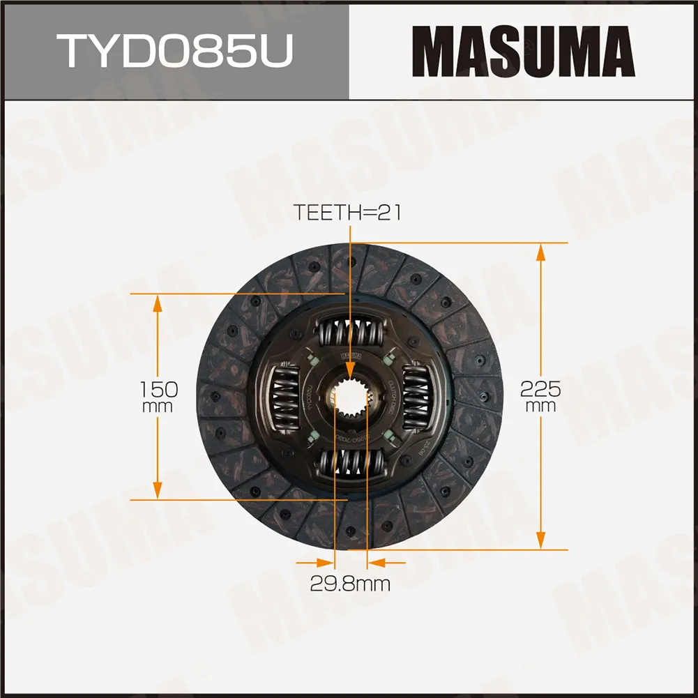 Диск сцепления TOYOTA CALDINA MASUMA TYD085U