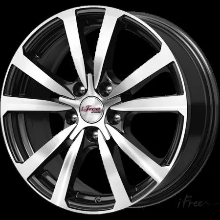 Диск литой R17 7J 5x114.3/60.1 ET39 IFREE Бэнкс Блэк Джек 577811