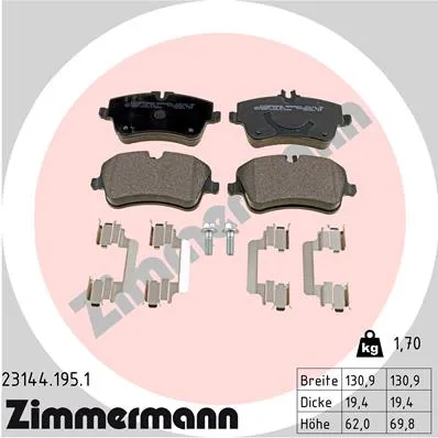 КОЛОДКИ ТОРМ MER W203209 ПЕР 0008-