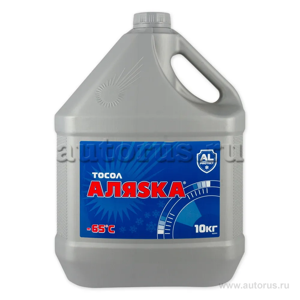 Тосол Аляска А-65 готовый -65C синий 10 кг 5025