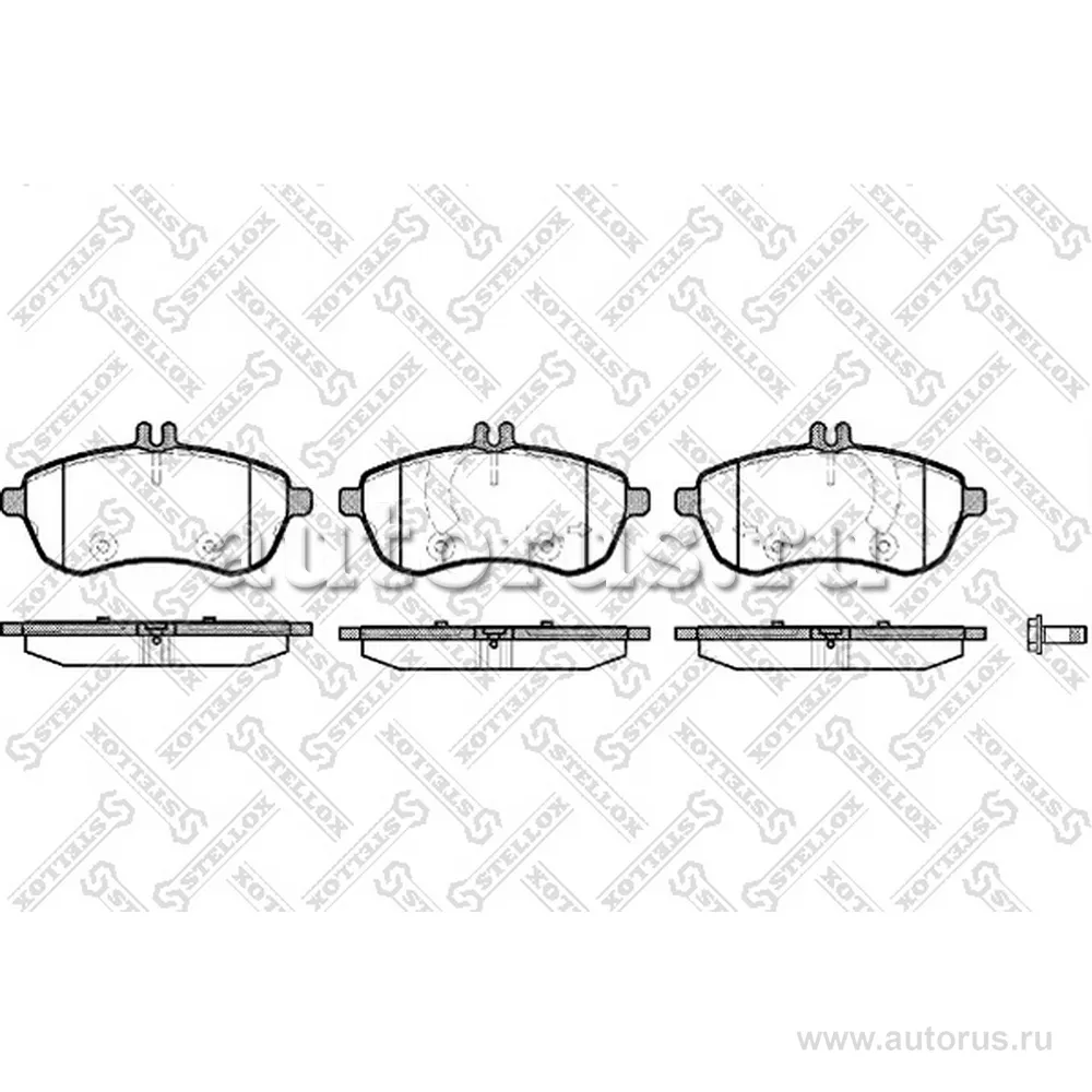Колодки дисковые п. MB W204 1.8-2.3 07> STELLOX 1312 000-SX