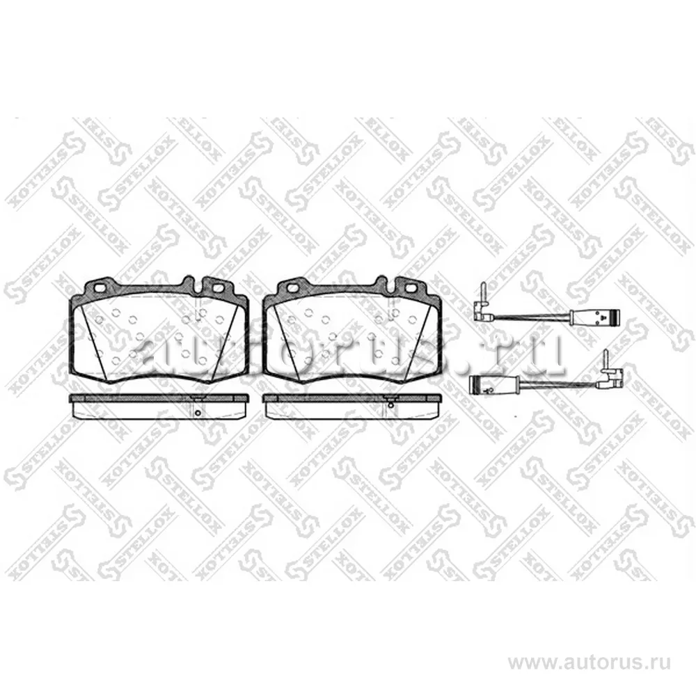 Колодки дисковые п. MB W220/W211 02> STELLOX 780 002B-SX