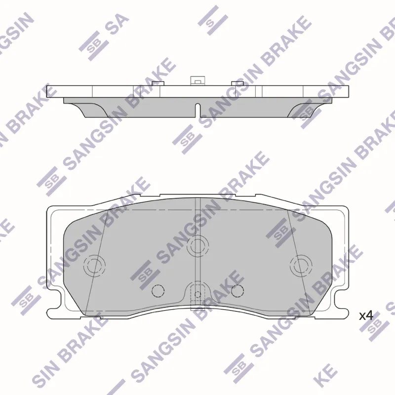 Колодки передние HYUNDAI PALISADE (LX2) (6P) SP4441 SP4441