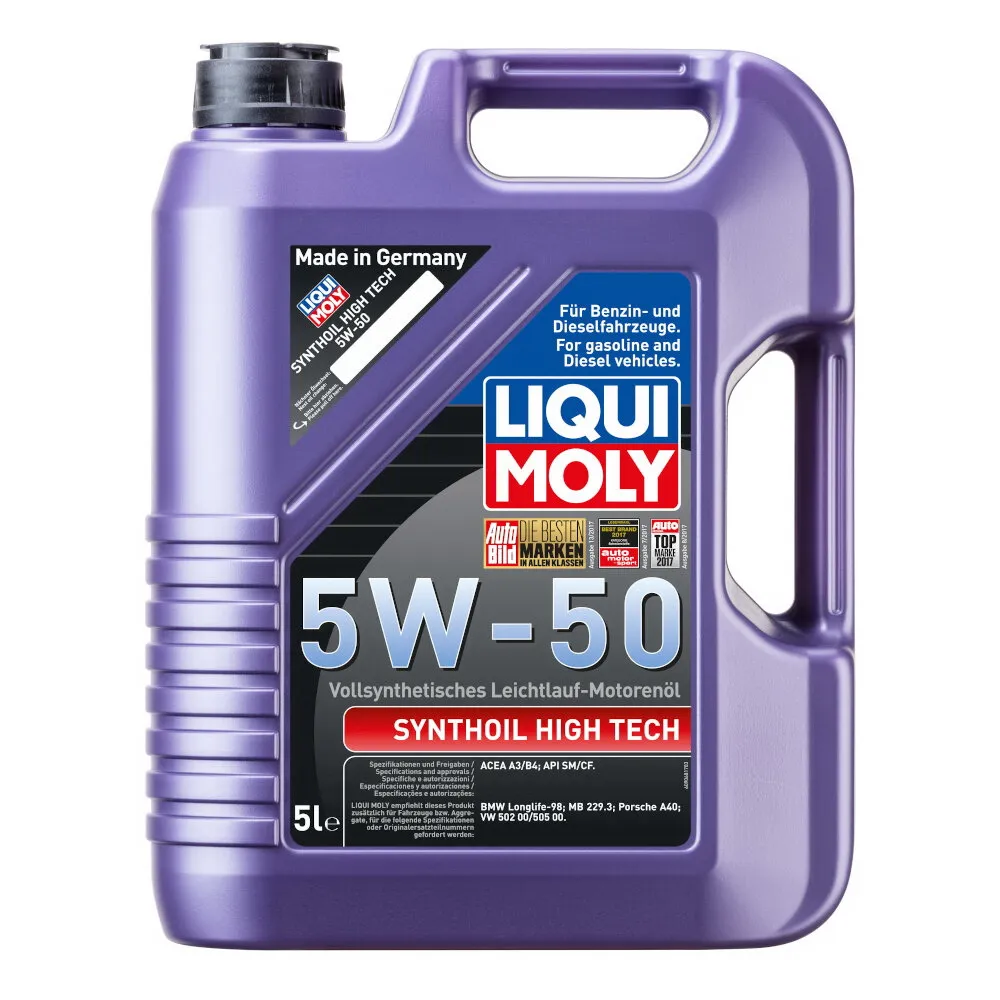 Масло моторное Synthoil High Tech 5W-50 CF/SM A3/B4 (5л) LIQUI MOLY 9068