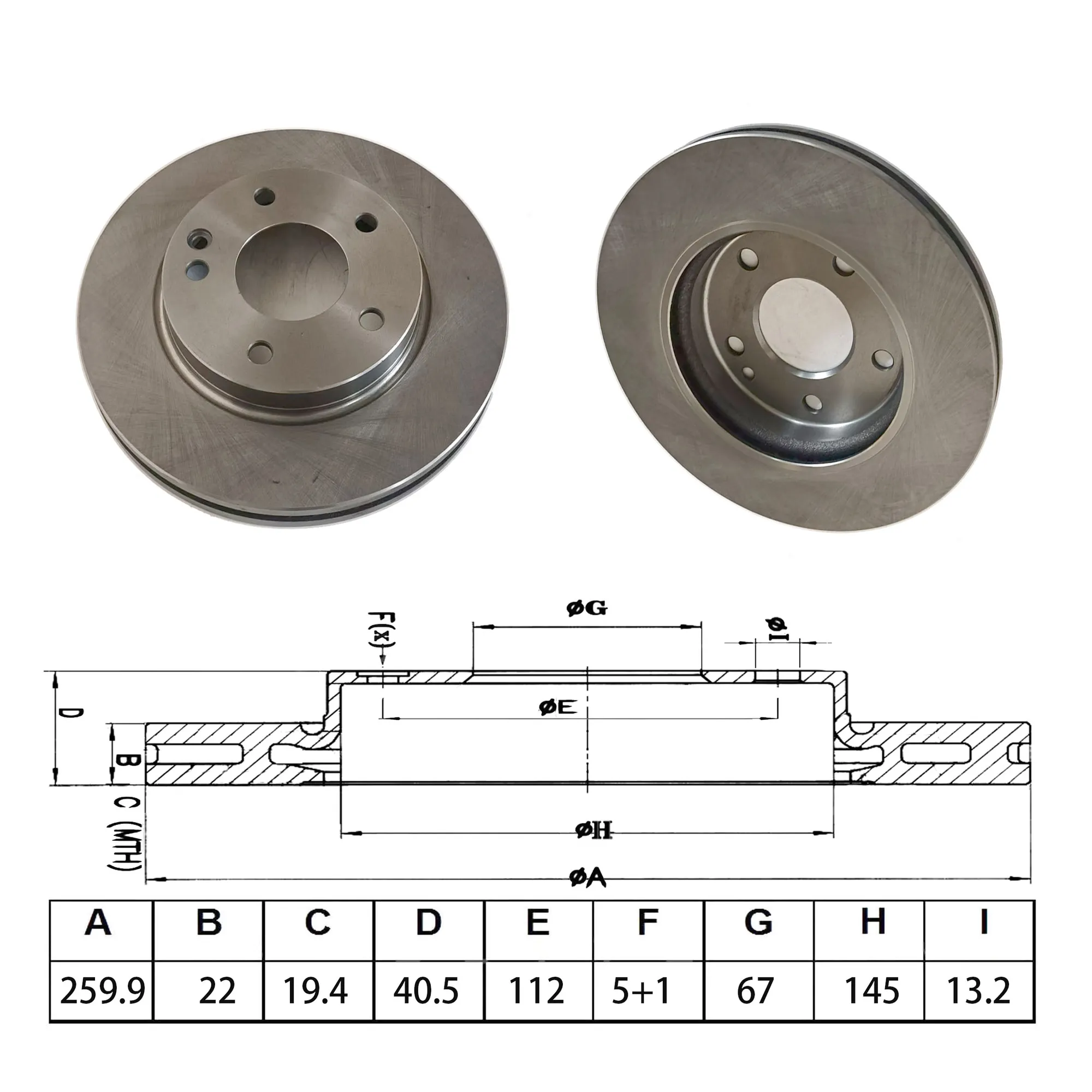 Диск тормозной передний вентилируемый MERCEDES A(W168) 97-04 BLITZ BS0694
