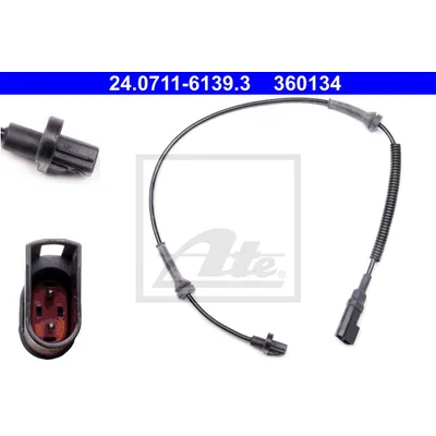 Датчик abs задний ford tourneo connect transit connect 1.8 16v-1.8tdci 02 FORD TRANSIT CONNECT 03=> ATE 24071161393