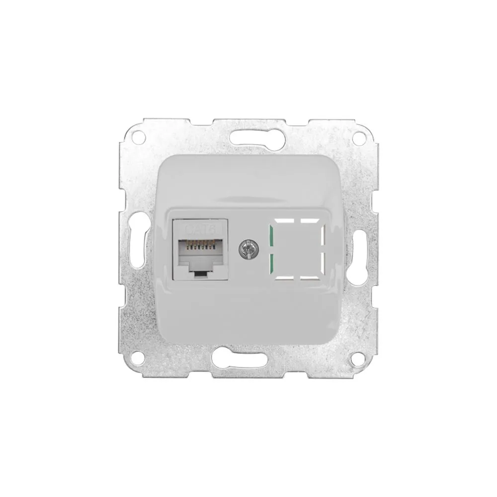 Розетка DEA Компьютер RJ45 с/у мех. Бел Kranz KR-78-0223