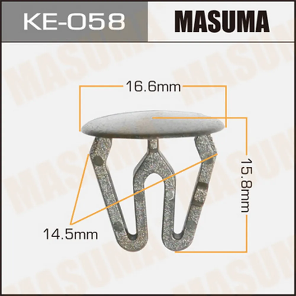 Клипса крепежная MASUMA KE-058