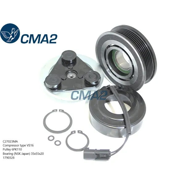 Муфта в сборе VS16 6PK110 (NSK подшипник) 1790328 CMA2 C27023MA