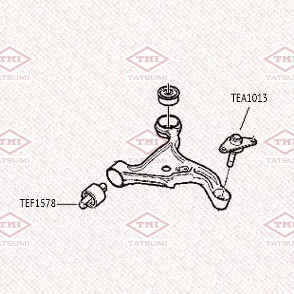 Опора шаровая нижняя L/R VOLVO S60/S80/V70/XC70 00-> TATSUMI TEA1013