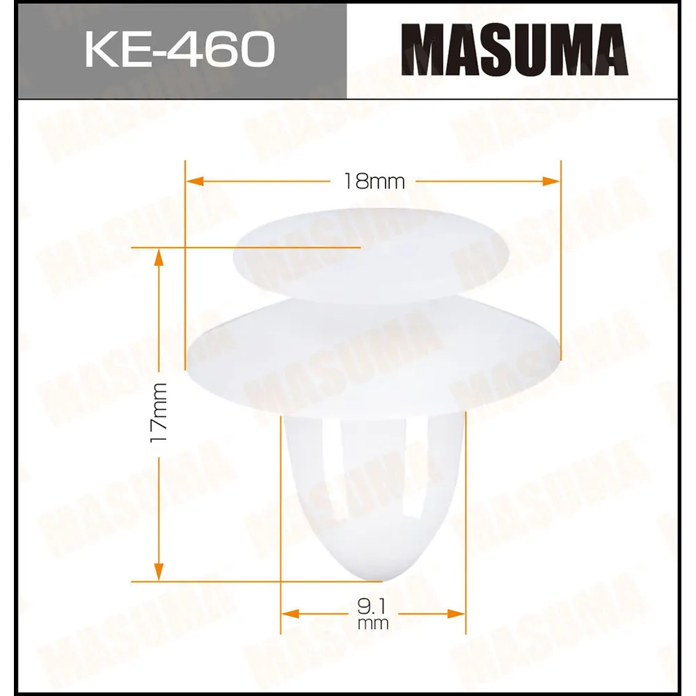 Клипса крепежная MASUMA KE460