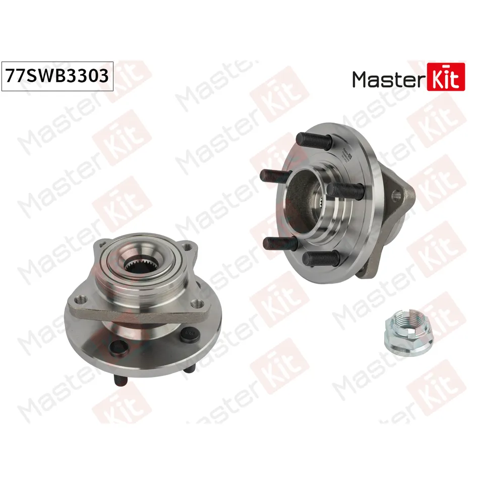 Ступица в сборе с подшипником перед. MASTERKIT 77SWB3303