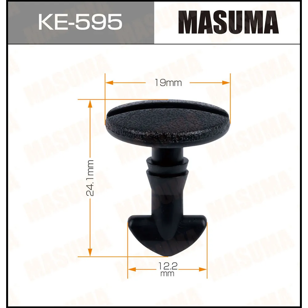 Клипса автомобильная уп.50 MASUMA KE-595