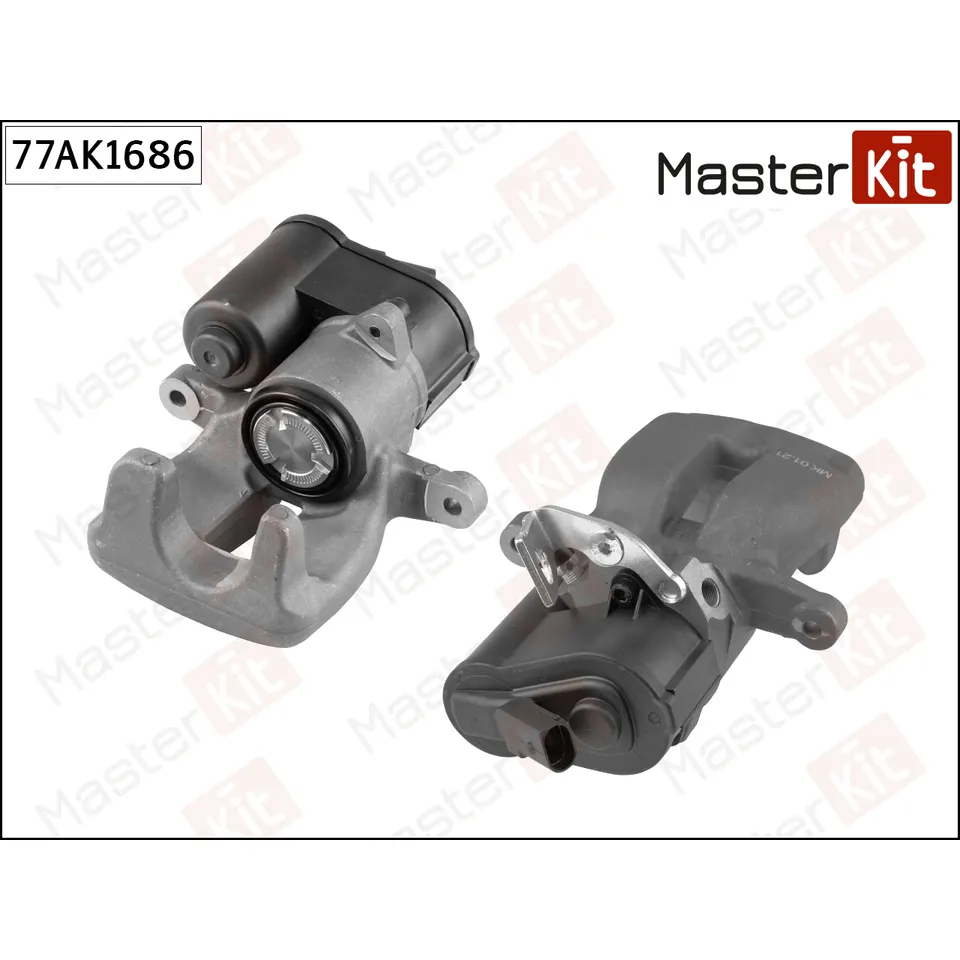 Тормозной суппорт зад. лев. Volkswagen PASSAT (3C2) 2005 - 2010 Masterkit 77AK1686 MASTERKIT 77AK1686