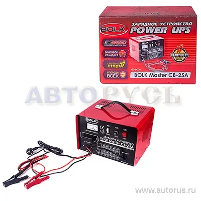 Зарядное устройство 12В/24В 430Вт/720Вт 25А 140-300Ач 220В BOLK Master CB-25A
