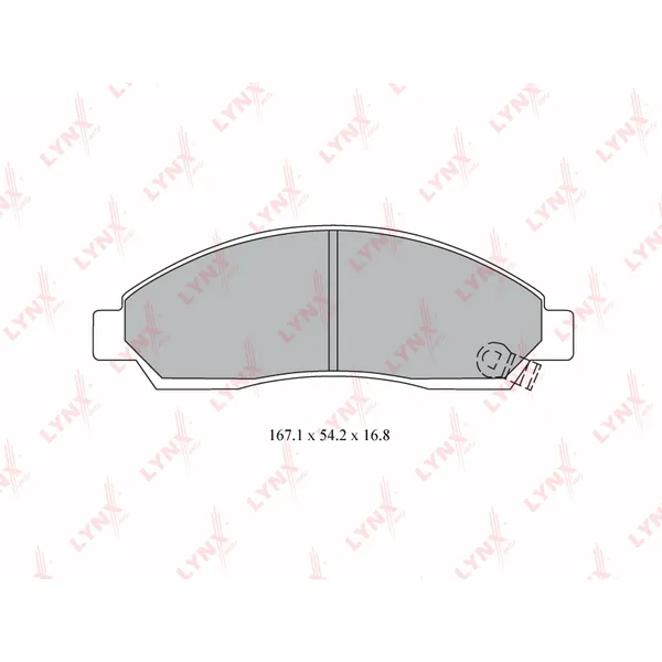 Колодки тормозные LYNXauto BD3804