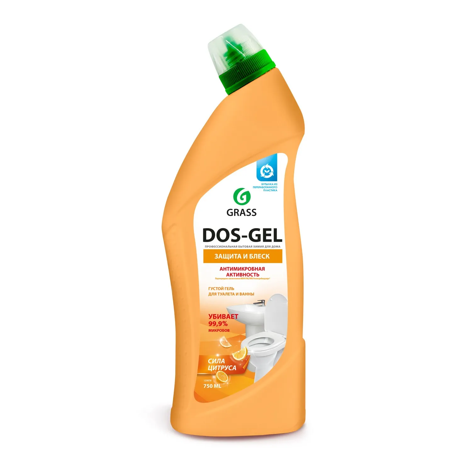 Универсальный чистящий гель DOS GEL Сила цитрусов 750 мл GRASS 125678