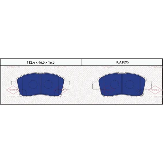 Колодки тормозные дисковые передние HONDA Accord/Civic/CR-V 94-> TATSUMI TCA1095