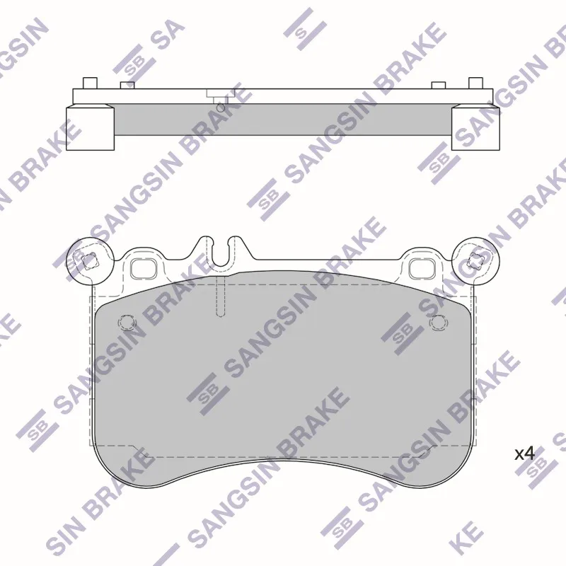 Колодки передние MERCEDES E W212 SP1954 SP1954