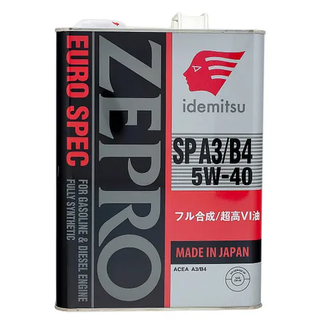 Масло моторное IDEMITSU Zepro Euro Spec 5W-40 синтетическое 4 л 1849004