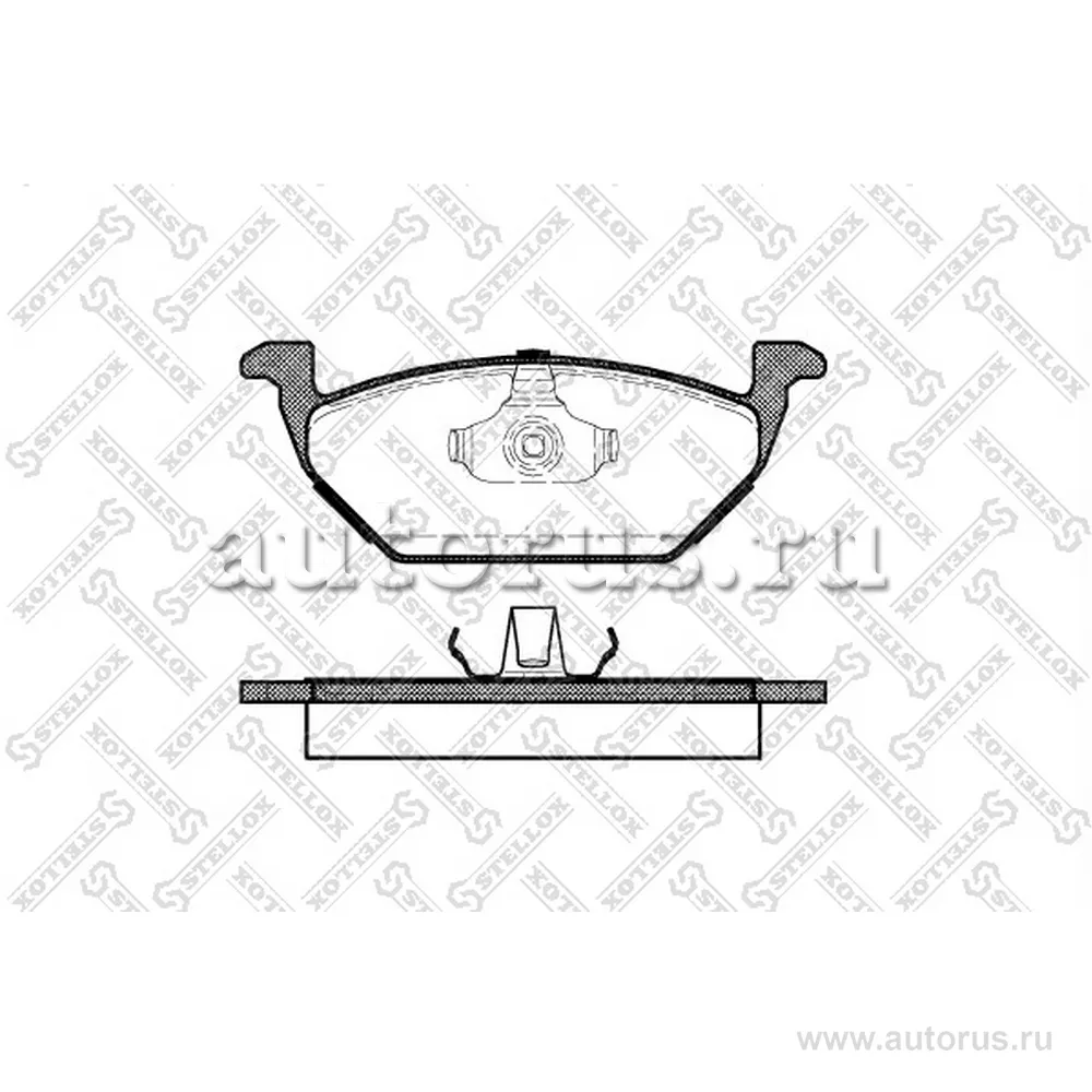 Колодки дисковые п. Audi A3 1.6-1.9TD 96-03,Skoda O STELLOX 644 000-SX