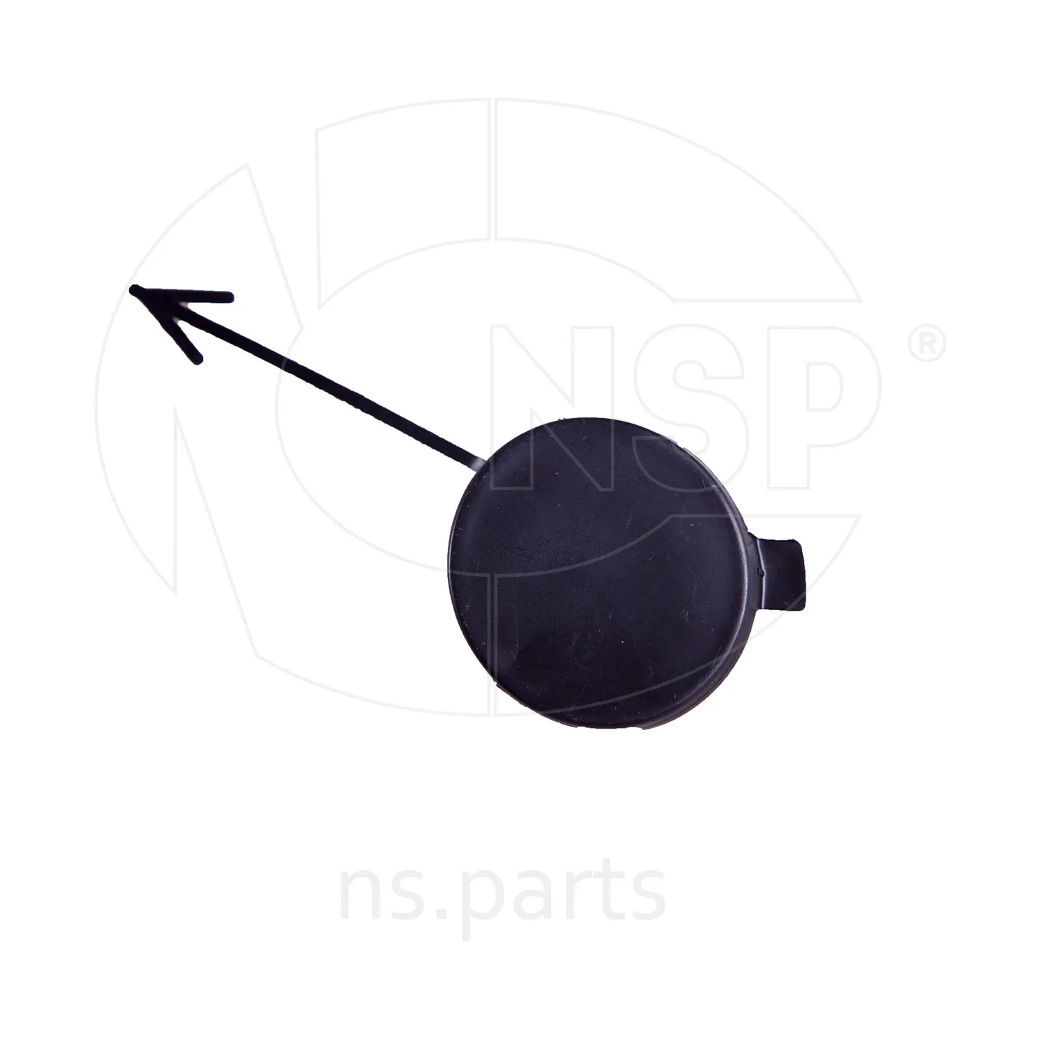 Заглушка бампера переднего буксировочного крюка SKODA Octavia A7 (-17) NSP NSP085E0807241GRU