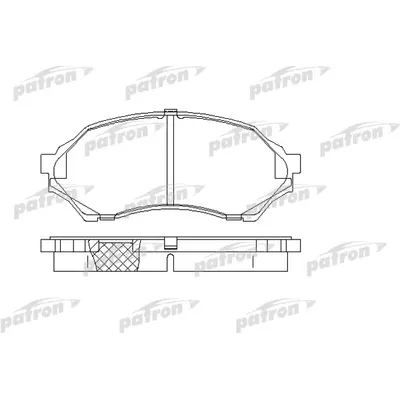 Колодки тормозные дисковые передн MAZDA: 323 F VI 98-04, 323 S VI 98-04 PATRON PBP1455