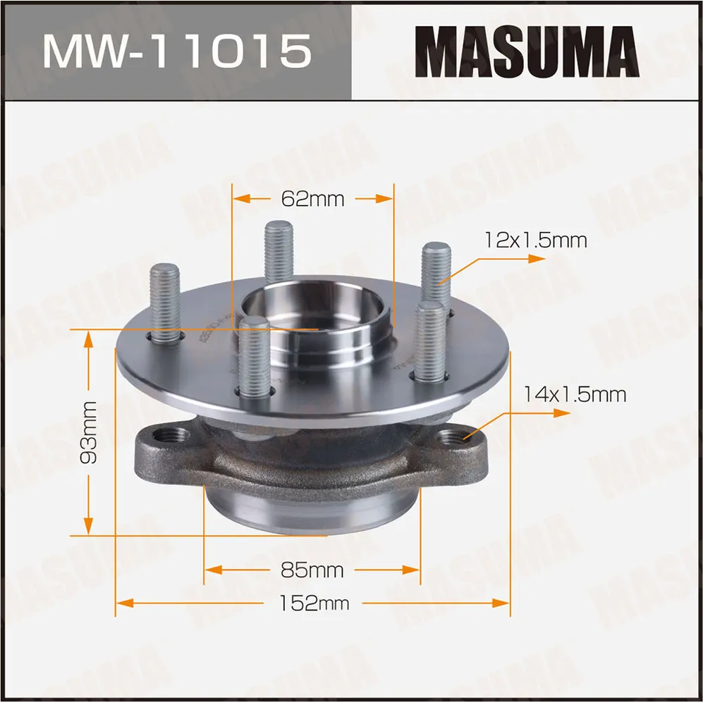 Ступичный узел задн. MASUMA MW11015