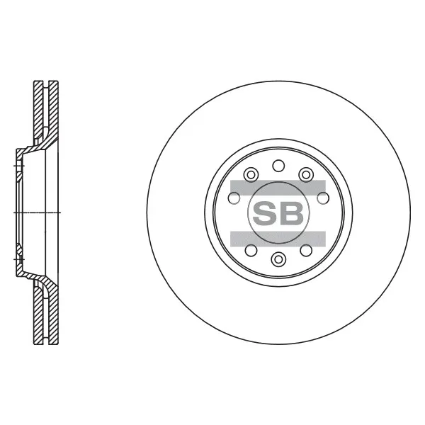 Диск тормозной (4249.K0) SANGSIN BRAKE SD5004
