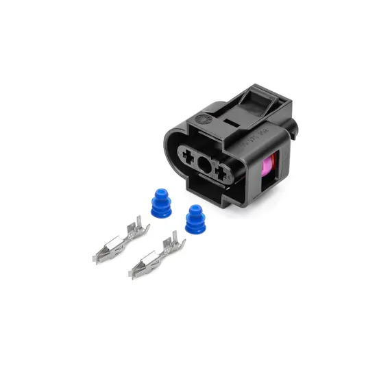 Разъем 1J0973202 (2pin) 2 контакта датчика уровня охлаждающей жидкости, датчика уровня жидкости бачка стеклоомывателя для Audi, Seat, Skoda, Volkswagen.